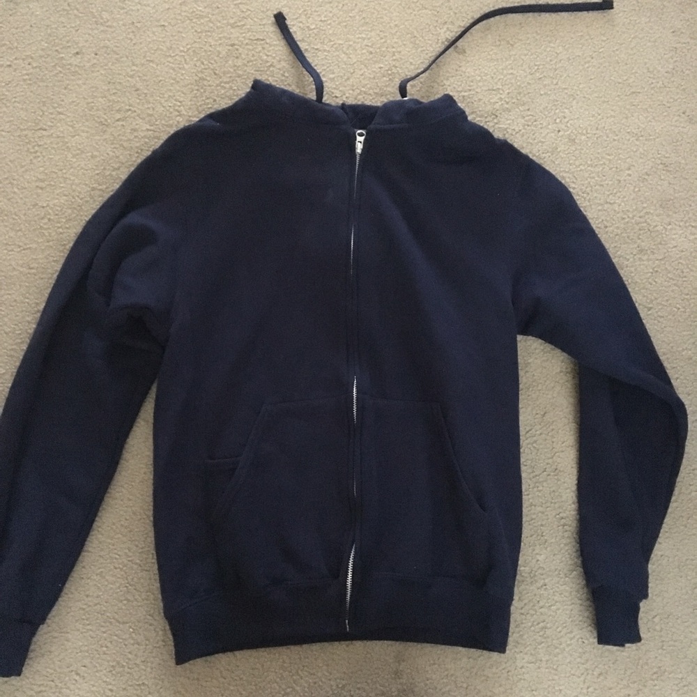 Blue zip up